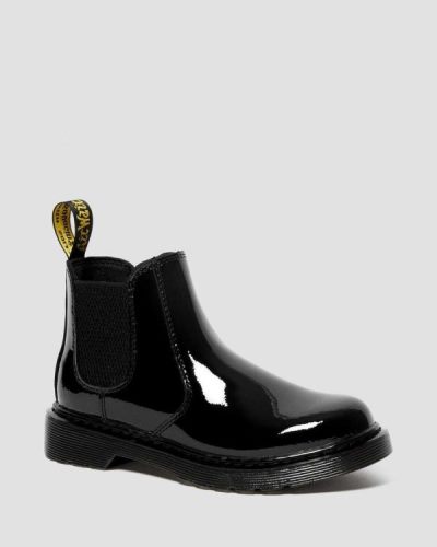 Botas Chelsea Dr Martens 2976 Junior Patent Cuero Para Niños DR2581B